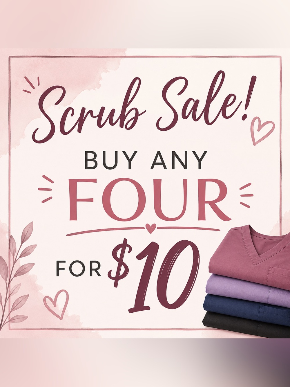 Scrub Sale! 🤩 Today only